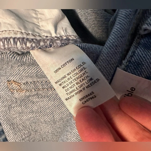 NWT bp. Nordstrom Mid-Rise Baggy 90’s Destroy Distressed 28 - Picture 7 of 10